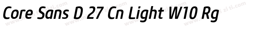Core Sans D 27 Cn Light W10 Rg字体转换